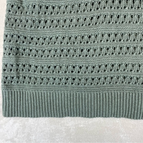Old Navy Pointelle-Knit Sweater Tank Top sage green women’s 4x NWT - Picture 4 of 8